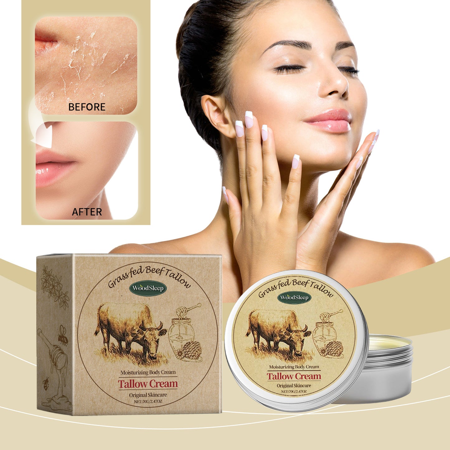 Tallow Skin Cream Nourish Tender Body