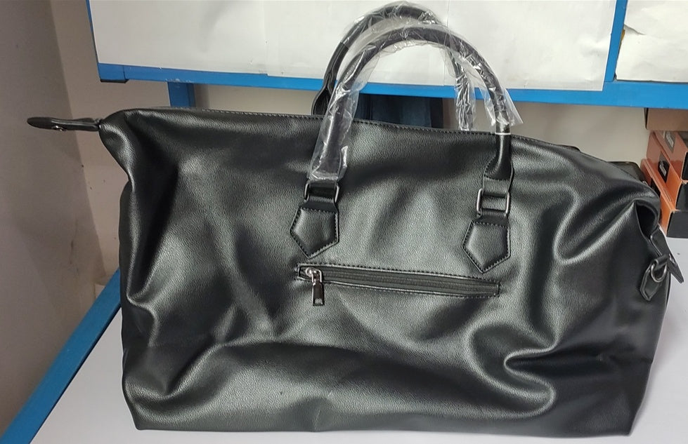 Leather gym bag